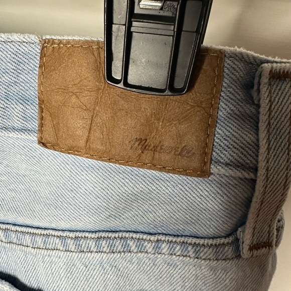 Madewell Blue Distressed Jean Shorts - Picture 3 of 4